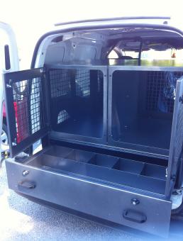 2 - Caisse  chien + tiroir pour PEUGEOT Expert ou CITROEN Jumpy