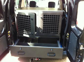 Caisse  chien Double + tiroir Citron NEMO - Peugeot BEEPER