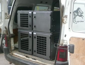 Caisse  chien 3 modules + tiroir BERLINGO