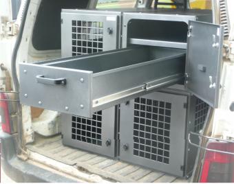 Caisse  chien 3 modules + tiroir BERLINGO